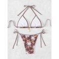 thumbnail image 1 of Women's Swimsuits 2 Piece High Waisted Bikini Sets Bathing Suit Sexy Tie Side Halter Triangle Bikini, 1 of 4