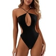 thumbnail image 1 of Women's Swimsuits Women One Piece Swimsuits Tummy Control Women's Sexy Bathing Suit Cut Out Backless Monokini Swimsuits, 1 of 6