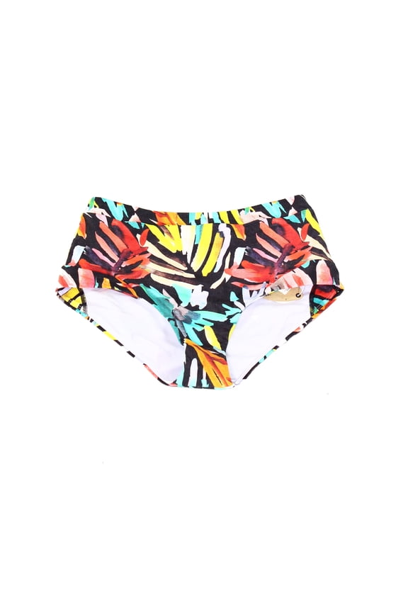 Women's Swimwear Small Leaf Print Bikini Bottom S