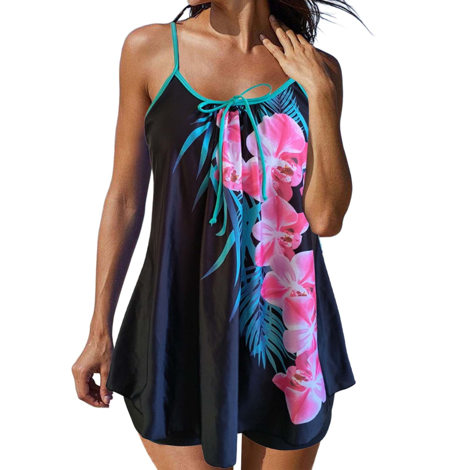 Women's Swimwear Tankini 2 Piece Normal Swimsuit Backless 2 Piece