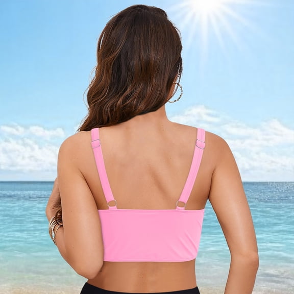 Women's Swimwear Tankini Set Beach Pool Cover Up Hollow Out Bikini Top With Swim Shorts Conservative Two Piece Bathing Suit Short Swimsuits for Women Womens 3 Piece Swimsuits Womens Swimming Shorts