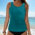 thumbnail image 1 of Women's Swimwear Tankini Set Bikini Top With Swim Shorts Beach Pool Outfit Underwire Swimsuit Top plus 3 Piece Swimsuits for Women Sexy Lime Womens Swimming Suits Underwire plus Size Swimsuit for, 1 of 4