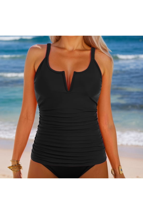 Women's Swimwear Tankini Set Bikini Top With Swim Shorts Beach Pool Outfit Water Aerobics Swimsuits Galaxy Skirts for Women Sports Swimsuits for Women Sports Swimsuits for Women with Zipper in Back