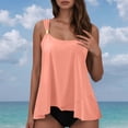thumbnail image 1 of Women's Swimwear Tankini Set Strappy Bikini Top With High Waist Bottom Beach Swim Suit For Summer Vacation Pool Party Bathing Suit Small Juniors Women's Swimming Shorts Girls Swim Shorts Size 14 Swim, 1 of 4