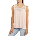 thumbnail image 1 of Women's Swing Tank With Lace Yoke Trim, 1 of 1