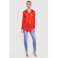 thumbnail image 1 of Women's Swirl Mesh Button Front Tunic Shirt, 1 of 4
