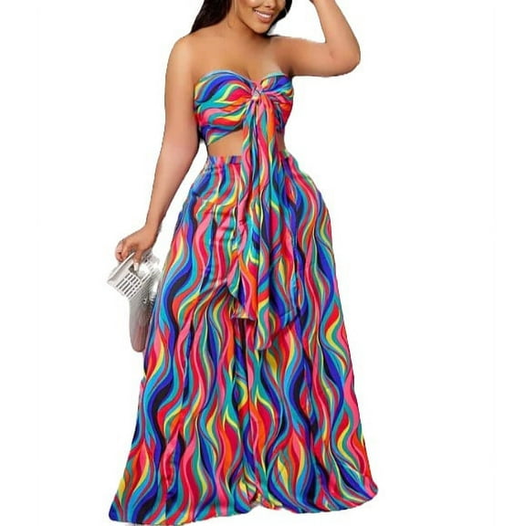 Women's Wide-Leg Trousers, Multicolor