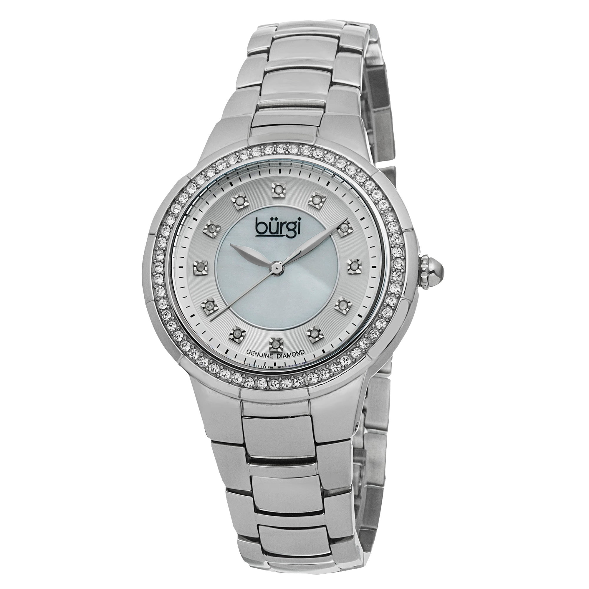 Montre Diamond Stainless Steel Silver-Tone pour Maroc Ubuy - Main Image
