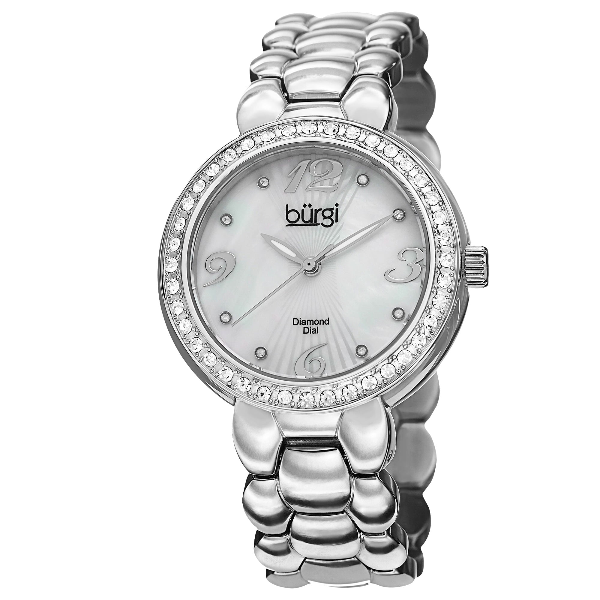 Women's Swiss Quartz Diamond Stainless Steel Rose-Tone Bracelet