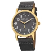 Womens Swiss Quartz Leather Gold-Tone Strap Watch