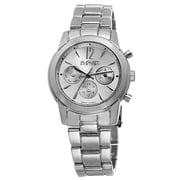 Womens Swiss Quartz Multifunction Silver-Tone Bracelet Watch