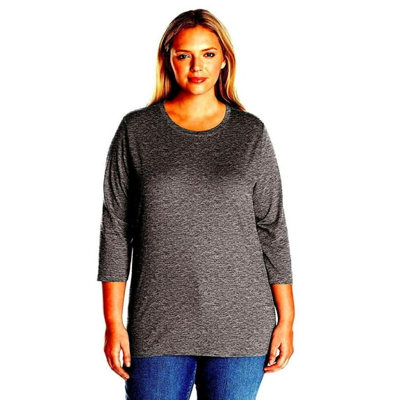 Women's T-SHIRT Scoop Neck Bamboo Top Casual Soft Loose Fit 1X 2X 3X