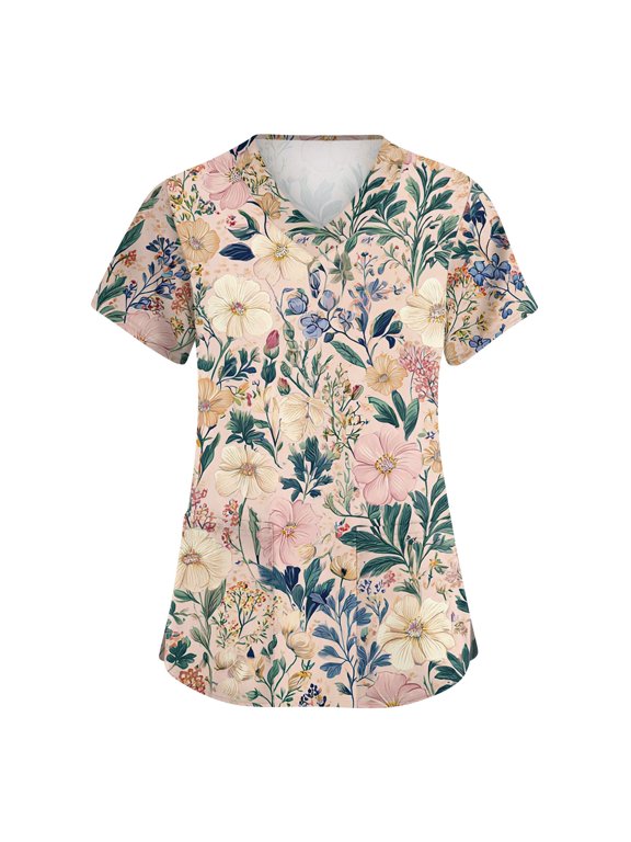 Women's T-Shirt Basic Cotton-Line Blend Comfy Work Clothes Standard Size Y2k Clothes Formal Occasion Clothes for Woman Blusas De Mujeres Red S