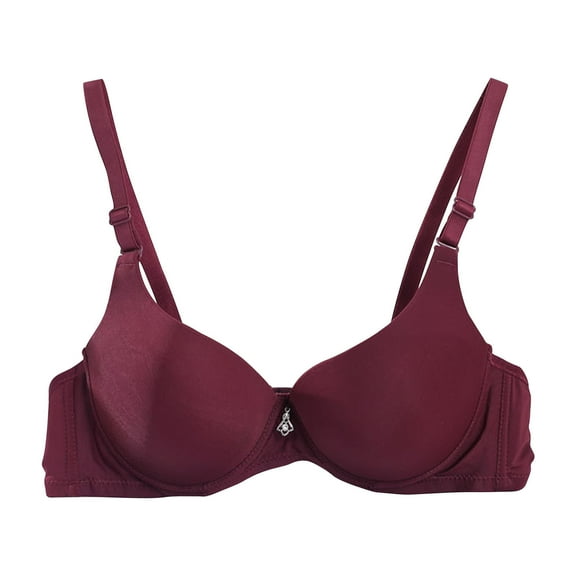Women's T-Shirt Bra Smoothing Comfort Underwire Lightly Lined Push Up Bras Adjustable Strap Full Coverage Bra