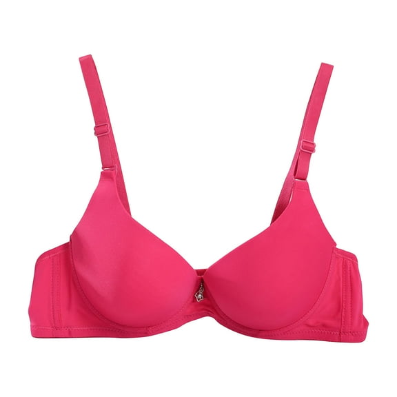 Women's T-Shirt Bra Smoothing Comfort Underwire Lightly Lined Push Up Bras Adjustable Strap Full Coverage Bra