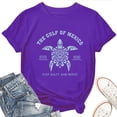 thumbnail image 1 of Women's T-Shirt Gulf of Mexico Stay Salty Resistance Tee Funny Graphic T-Shirt Casual Short Sleeve Top, 1 of 5
