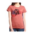 thumbnail image 1 of Women's T-Shirt Short Sleeve - American Flag 4th of July, 1 of 5