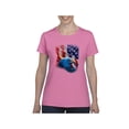 thumbnail image 1 of Women's T-Shirt Short Sleeve - American Flag 4th of July, 1 of 5