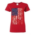 thumbnail image 1 of Women's T-Shirt Short Sleeve - American Flag 4th of July, 1 of 5