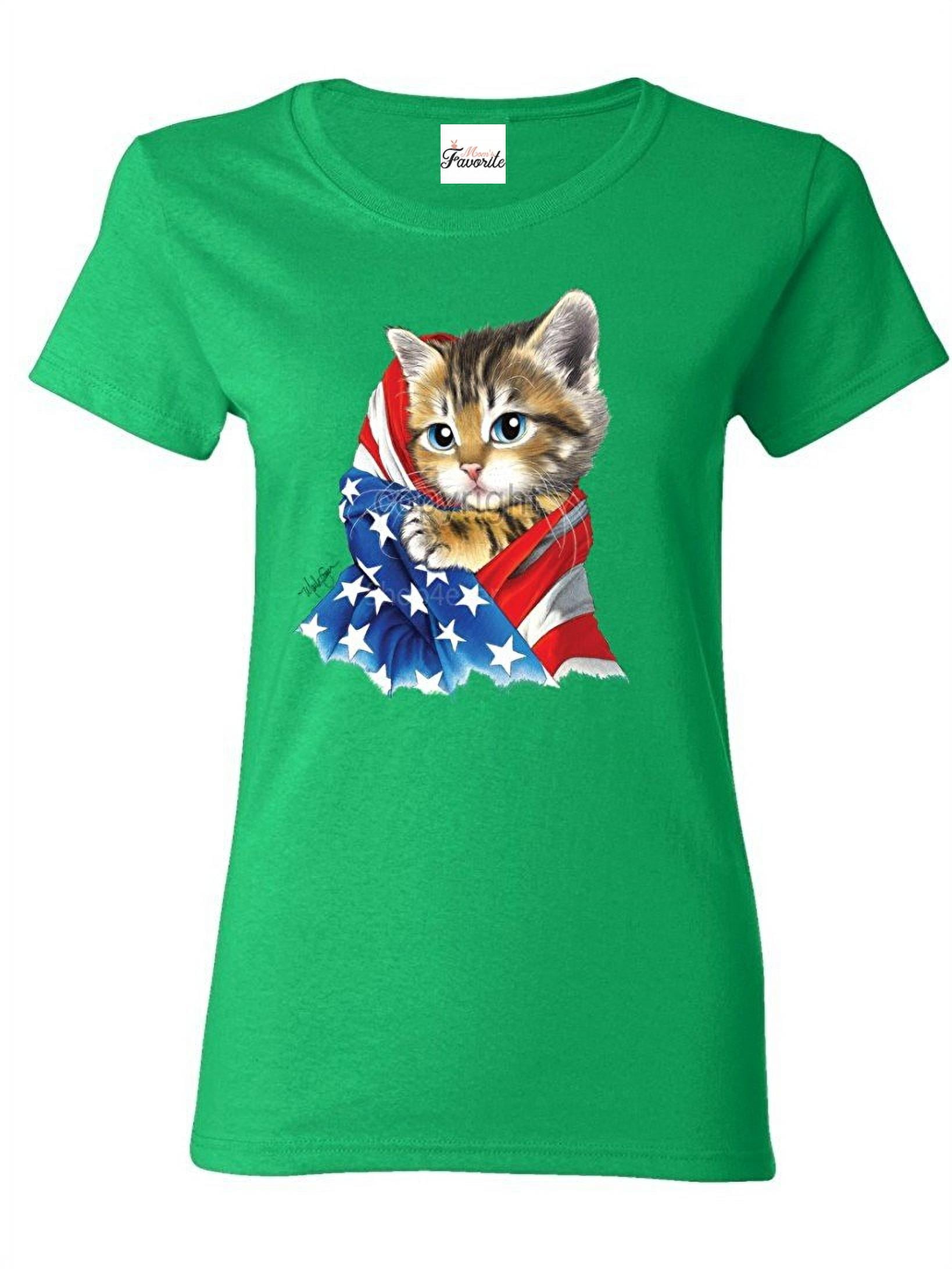 Cat flag top t shirt