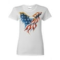thumbnail image 1 of Women's T-Shirt Short Sleeve - American Flag Eagle USA, 1 of 5