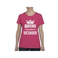 thumbnail image 1 of Women's T-Shirt Short Sleeve - Birthday Gift Queens Are Born in December, 1 of 5