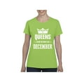thumbnail image 1 of Women's T-Shirt Short Sleeve - Birthday Gift Queens Are Born in December, 1 of 5