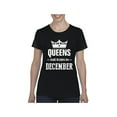 thumbnail image 1 of Women's T-Shirt Short Sleeve - Birthday Gift Queens Are Born in December, 1 of 5