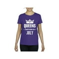 thumbnail image 1 of Women's T-Shirt Short Sleeve - Birthday Gift Queens Are Born in July, 1 of 5