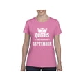 thumbnail image 1 of Women's T-Shirt Short Sleeve - Birthday Gift Queens Are Born in September, 1 of 5