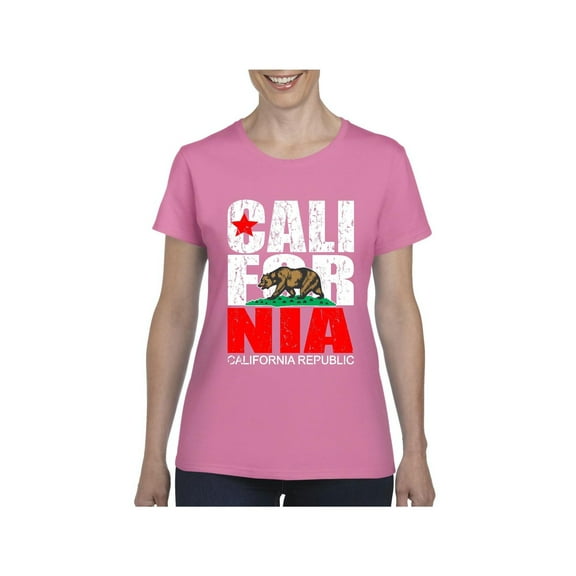 Women's T-Shirt Short Sleeve - California Cali