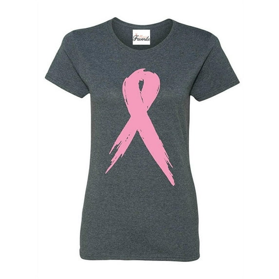Women's T-Shirt Short Sleeve - Cancer Ribbon