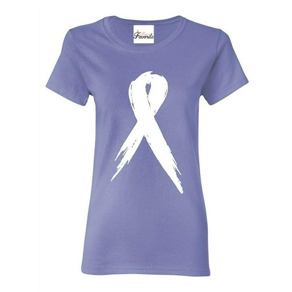 Women's T-Shirt Short Sleeve - Cancer Ribbon