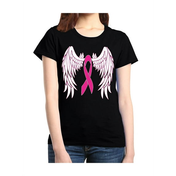 Women's T-Shirt Short Sleeve - Cancer Ribbon