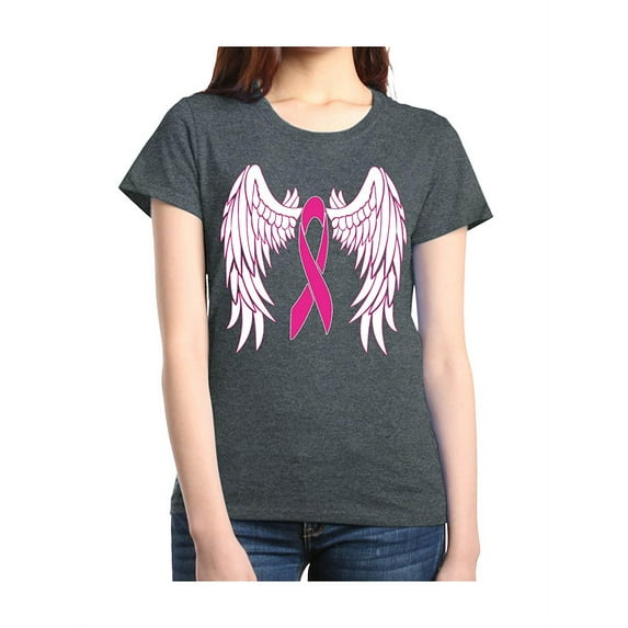 Women's T-Shirt Short Sleeve - Cancer Ribbon