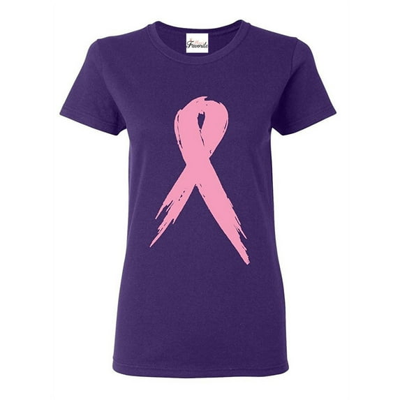 Women's T-Shirt Short Sleeve - Cancer Ribbon