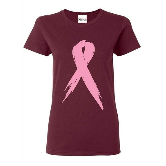 Women's T-Shirt Short Sleeve - Cancer Ribbon