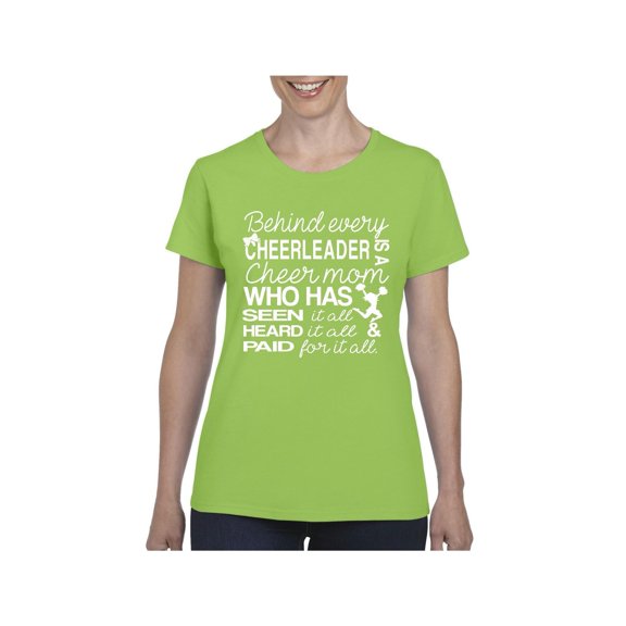 Women's T-Shirt Short Sleeve - Cheer Mom Cheerleader