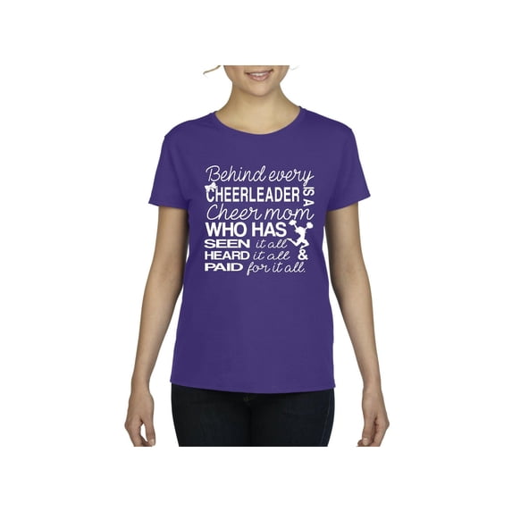 Women's T-Shirt Short Sleeve - Cheer Mom Cheerleader