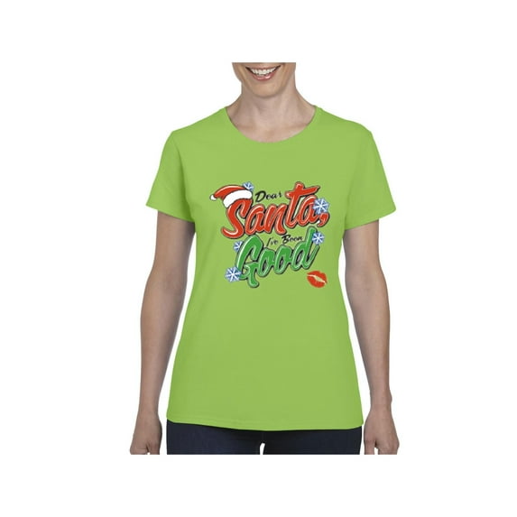 Women's T-Shirt Short Sleeve - Christmas Dear Santa