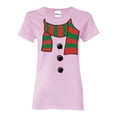 thumbnail image 1 of Women's T-Shirt Short Sleeve - Christmas Snowman Scarf, 1 of 5