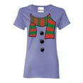 thumbnail image 1 of Women's T-Shirt Short Sleeve - Christmas Snowman Scarf, 1 of 5