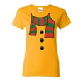 thumbnail image 1 of Women's T-Shirt Short Sleeve - Christmas Snowman Scarf, 1 of 5