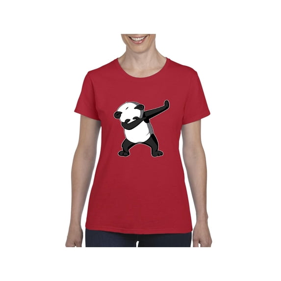 Women's T-Shirt Short Sleeve - Dancing Panda