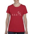 thumbnail image 1 of Women's T-Shirt Short Sleeve - Deer Heartbeat, 1 of 5