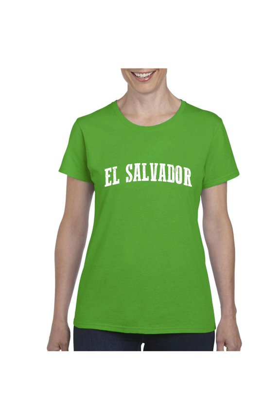 Women's T-Shirt Short Sleeve - El Salvador