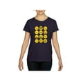 thumbnail image 1 of Women's T-Shirt Short Sleeve - Emoji Group, 1 of 5