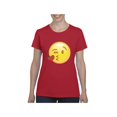 thumbnail image 1 of Women's T-Shirt Short Sleeve - Emoji Winky Face, 1 of 5