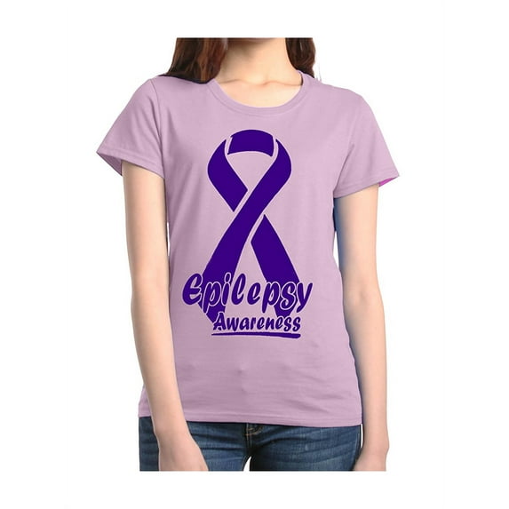 Women's T-Shirt Short Sleeve - Epilepsy Ribbon