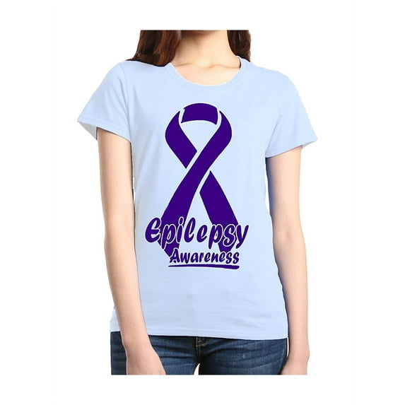 Women's T-Shirt Short Sleeve - Epilepsy Ribbon